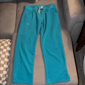 Figs Teal Blue Scrub Pants